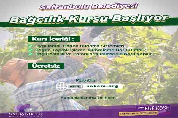 SAFRANBOLU BELEDİYESİ ÜRETİME TEŞVİK İÇİN YENİ KURSLAR AÇIYOR