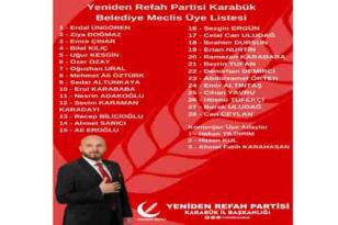 YENİDEN REFAH PARTİSİN’DEN BOMBA LİSTE