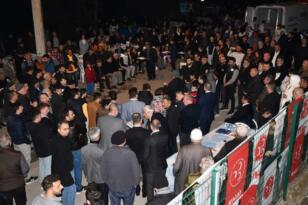 BAŞKAN VERGİLİ DERETARLA’DA HAVAİ FİŞEKLERLE KARŞILANDI