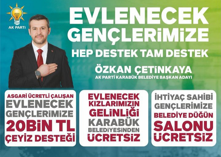 Özkan Çetinkaya’dan Evlenecek Gençlere Destek