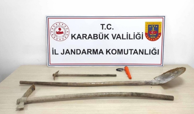 Jandarmadan Kaçak Kazı Operasyonu