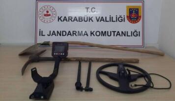 Kaçak Kazıya Jandarmadan Suçüstü Operasyonu