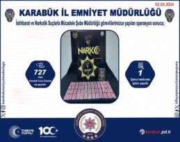 727 Adet Sentetik Hapla Yaklandı