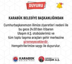 Yarın Belediye Otobüsleri Şehir Merkezine Girmeyecek