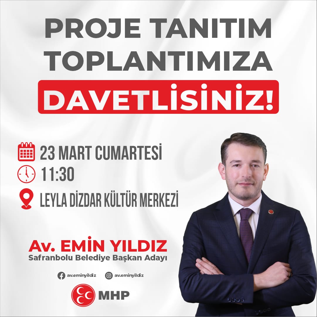 Emin Yıldız Projelerini Tanıtacak