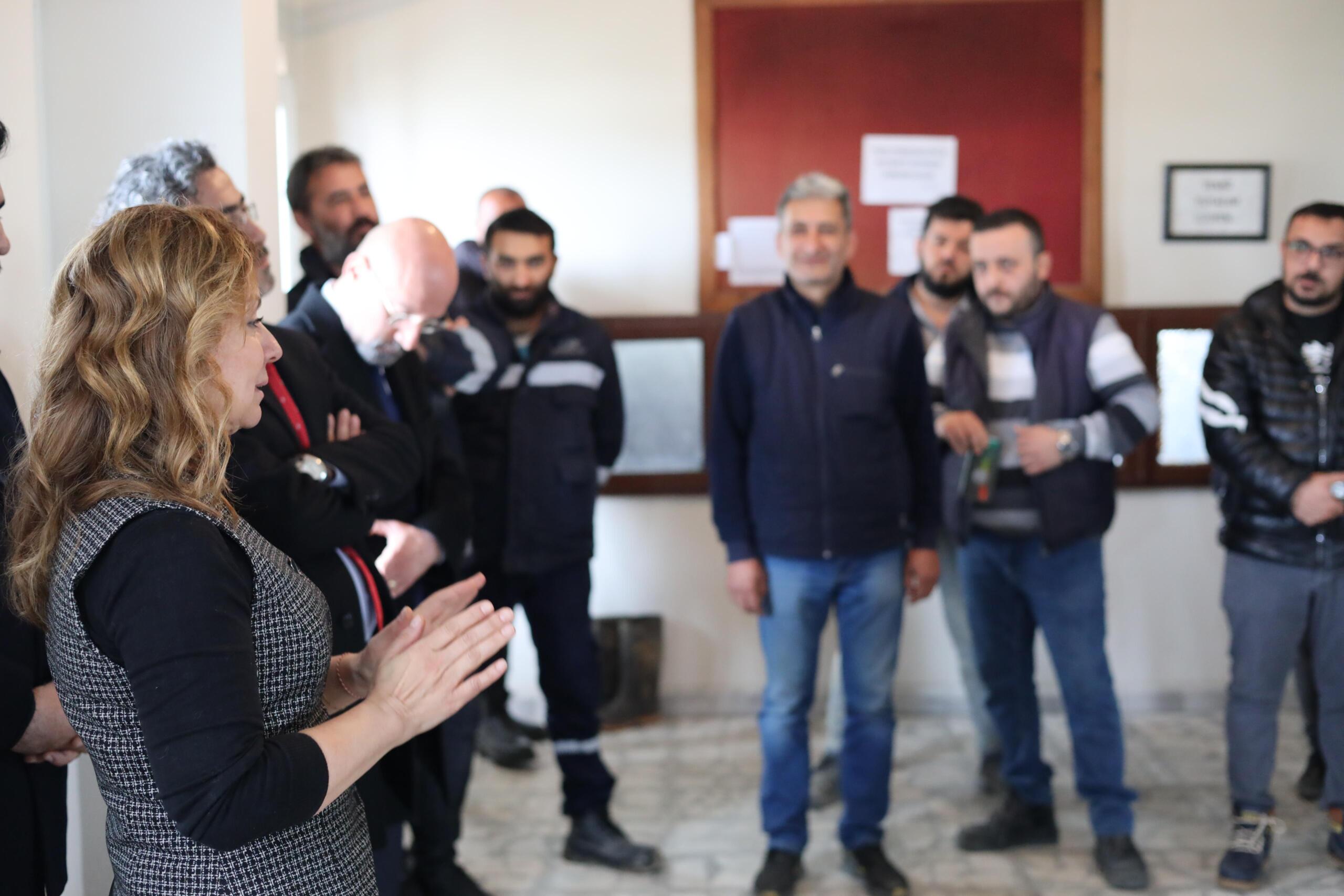 Şantiye Personelinden Elif Köse’ye Tam Destek