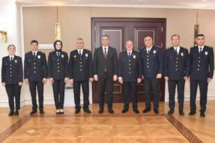 Vali Mustafa Yavuz’ a 10 Nisan Polis Haftası Ziyareti