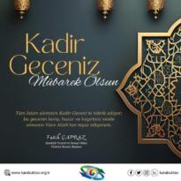 KTSO Başkanı Fatih Çapraz’ın Kadir Gecesi Mesajı