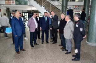 Özkan Çetinkaya Otobüs Terminalinde İncelemelerde Bulundu