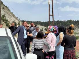 Özkan Çetinkaya Saha Çalışmalarını yerinde inceledi