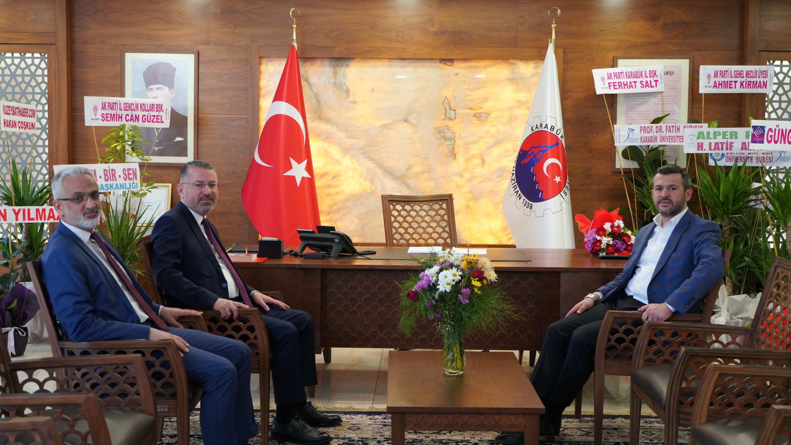 Rektör Kırışık Başkan Çetinkaya’yı Ziyaret Etti