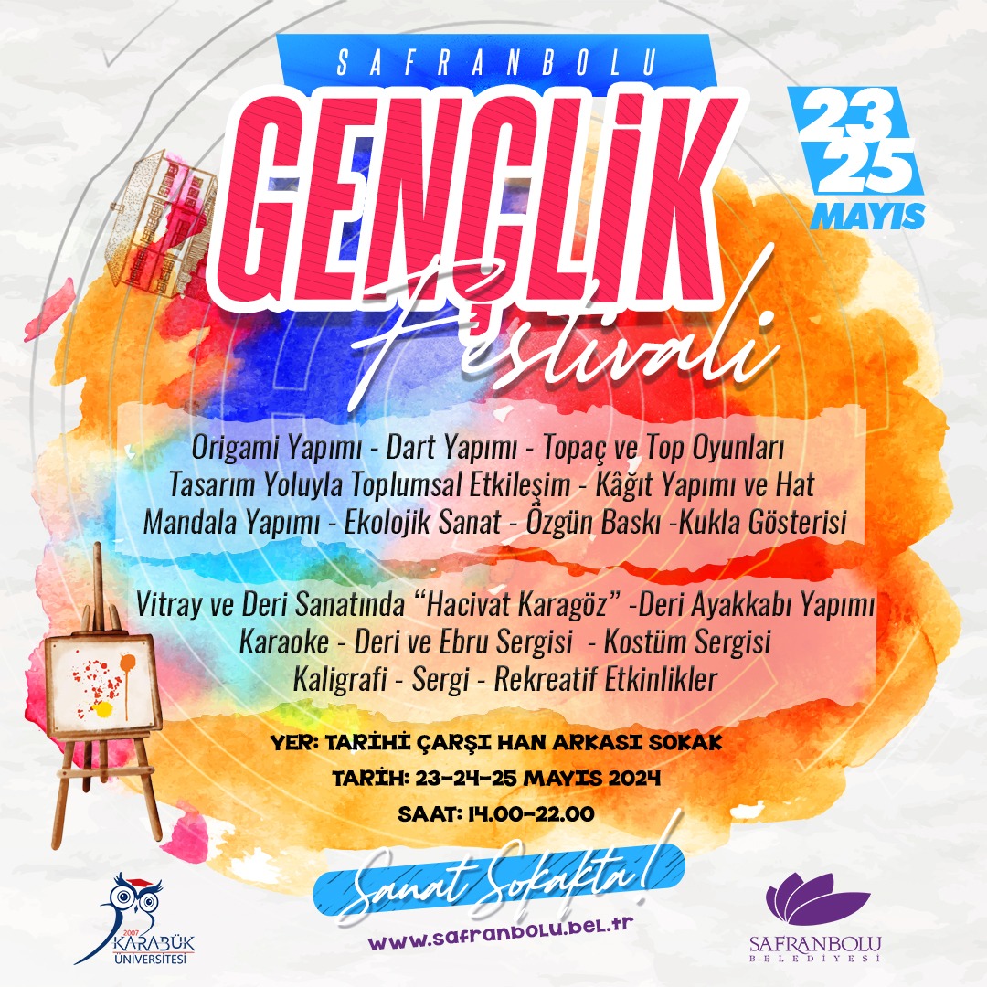 GENÇLİK FESTİVALİ 23 MAYIS’TA BAŞLIYOR