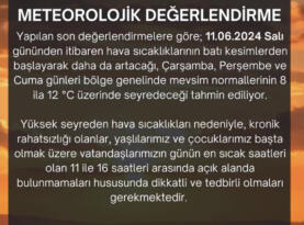 Hava Sıcaklıkları Artacak