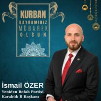 İsmail Özer’in Kurban Bayramı Mesajı