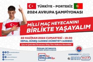 Milli Maç Hürriyet Caddesinde Dev Ekranda İzlenecek