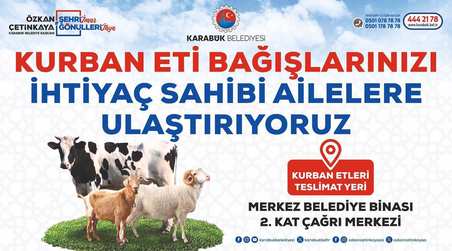 Karabük Belediyesi Kurban Eti Toplayıp İhtiyaç Sahiplerine Dağıtacak