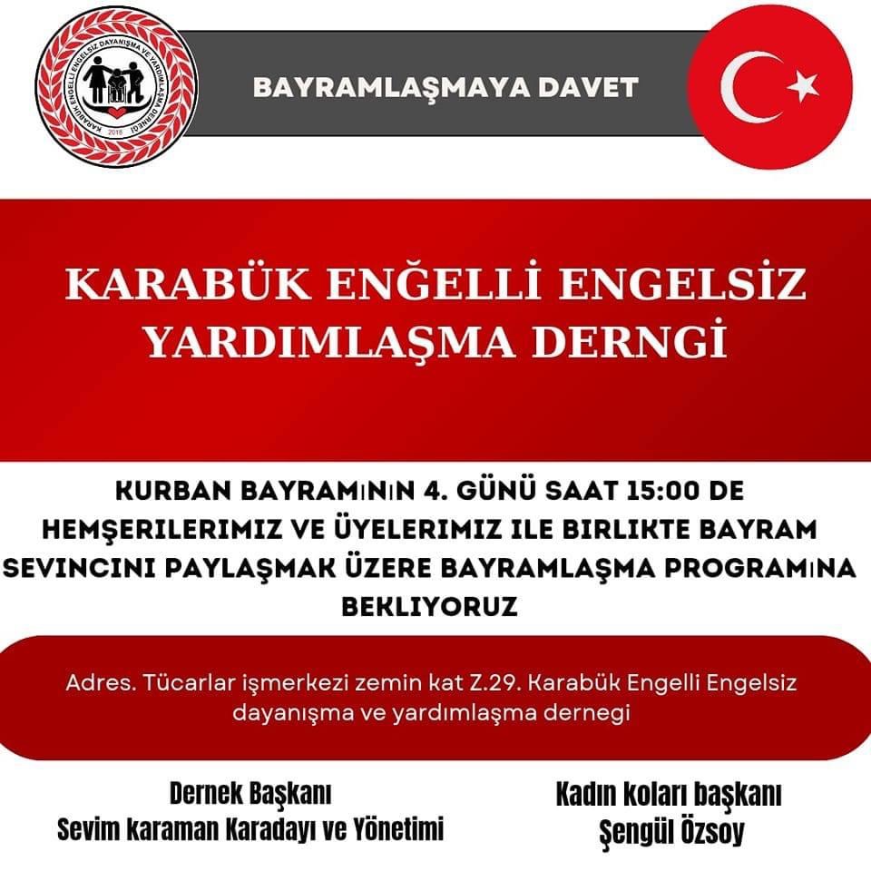 Karabük Engelli Engelsiz Yaşam Derneği Bayramlaşma Programı
