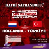 Milli Maç Safranbolu’da Dev Ekranda İzlenecek