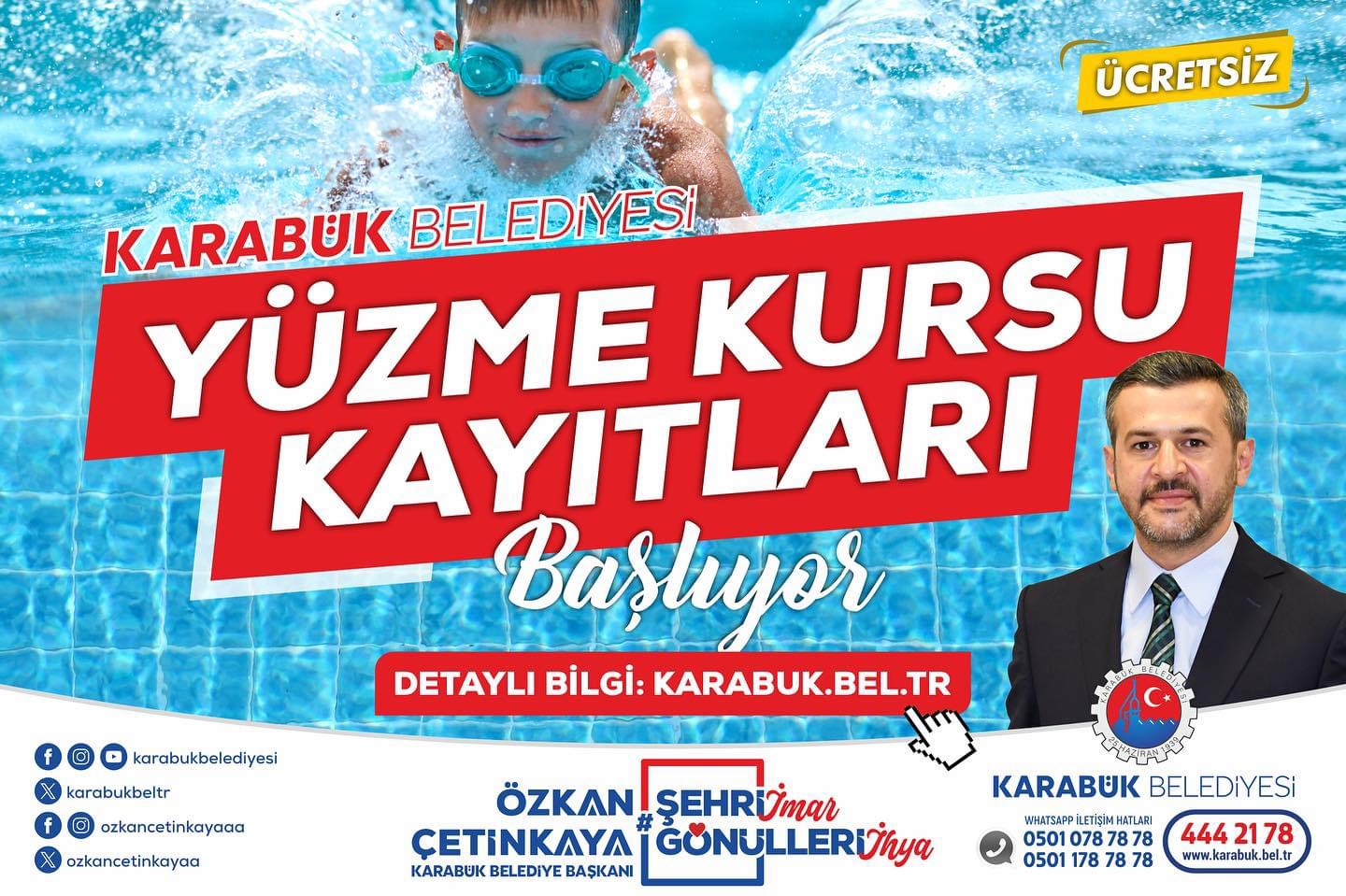 Ücretsiz Yüzme Kursları Başvuruları Başladı