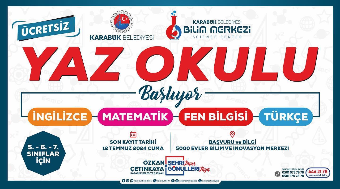 Yaz Okulu Başlıyor