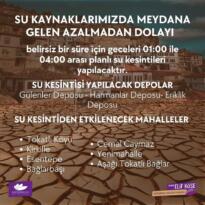 Safranbolu’da Belirsiz Süreyle Su Kesintisi Yapılacak
