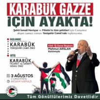 Karabük Gazze İçin Ayakta