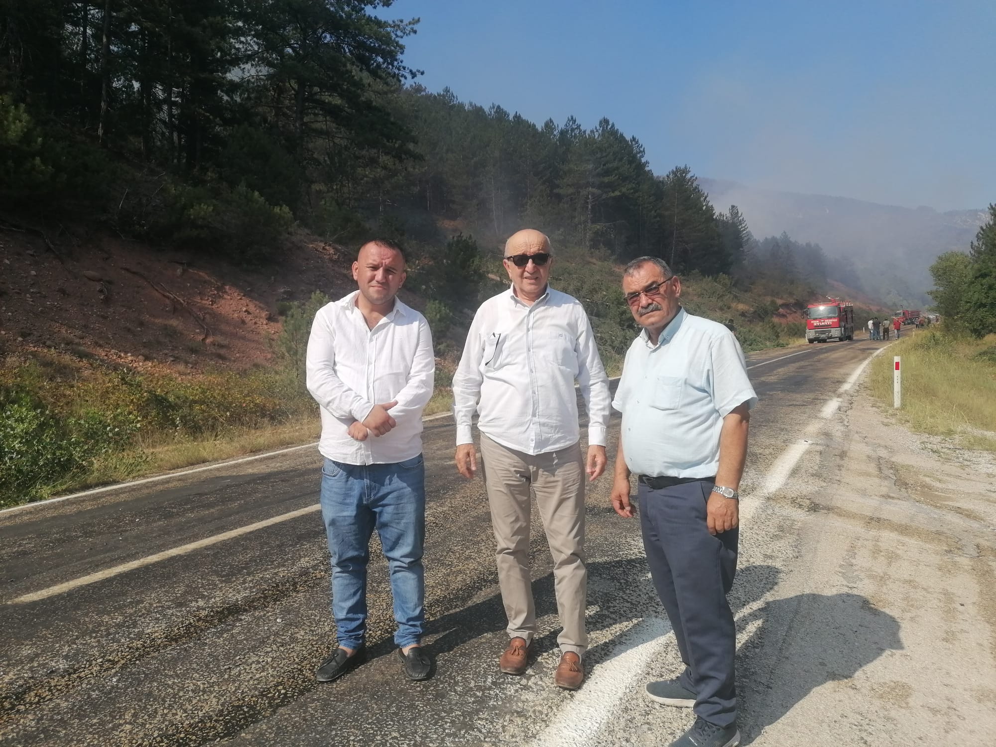 CHP Teşkilatı Ovacık Yangıınını Yerinde İnceledi