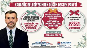 Karabük Belediyesi’den Evlenecek Gençlere Büyük Jest