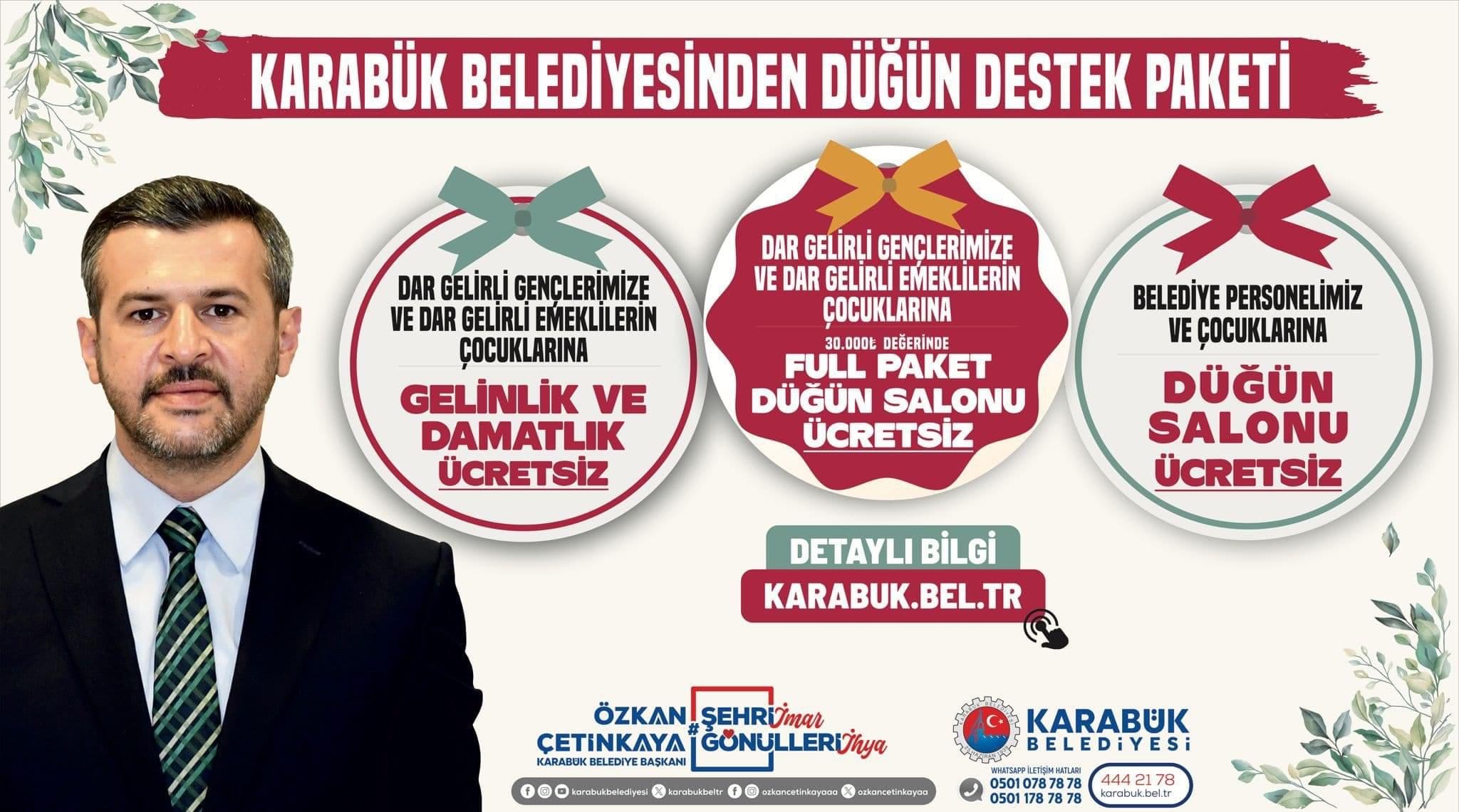 Karabük Belediyesi’den Evlenecek Gençlere Büyük Jest