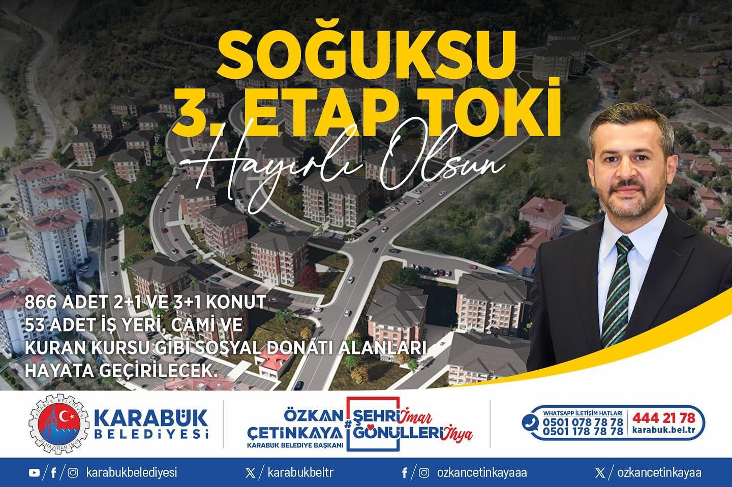 SOĞUKSU 3. ETAP TOKİ İHALESİ YAPILDI