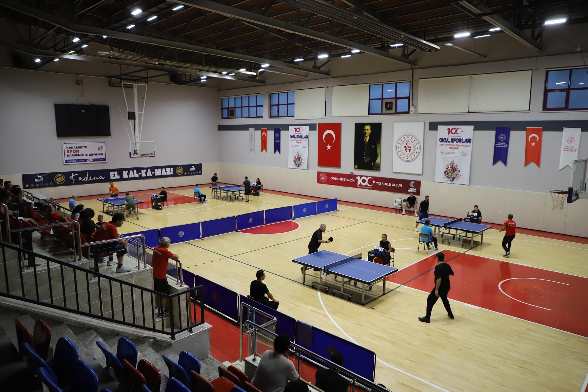 KAMU SPOR OYUNLARI MASA TENİSİ TURNUVASI BAŞLADI
