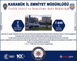 Kavşağa Tersten Giren Kamyonete Ceza Kesildi