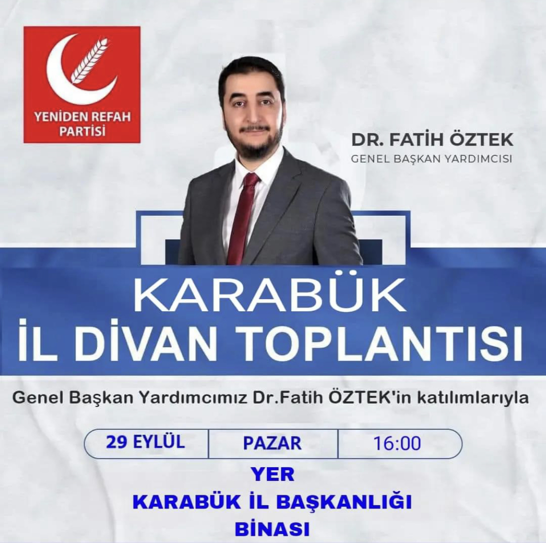Yeniden Refah Partisi İl Divan Kurulu Toplantısı