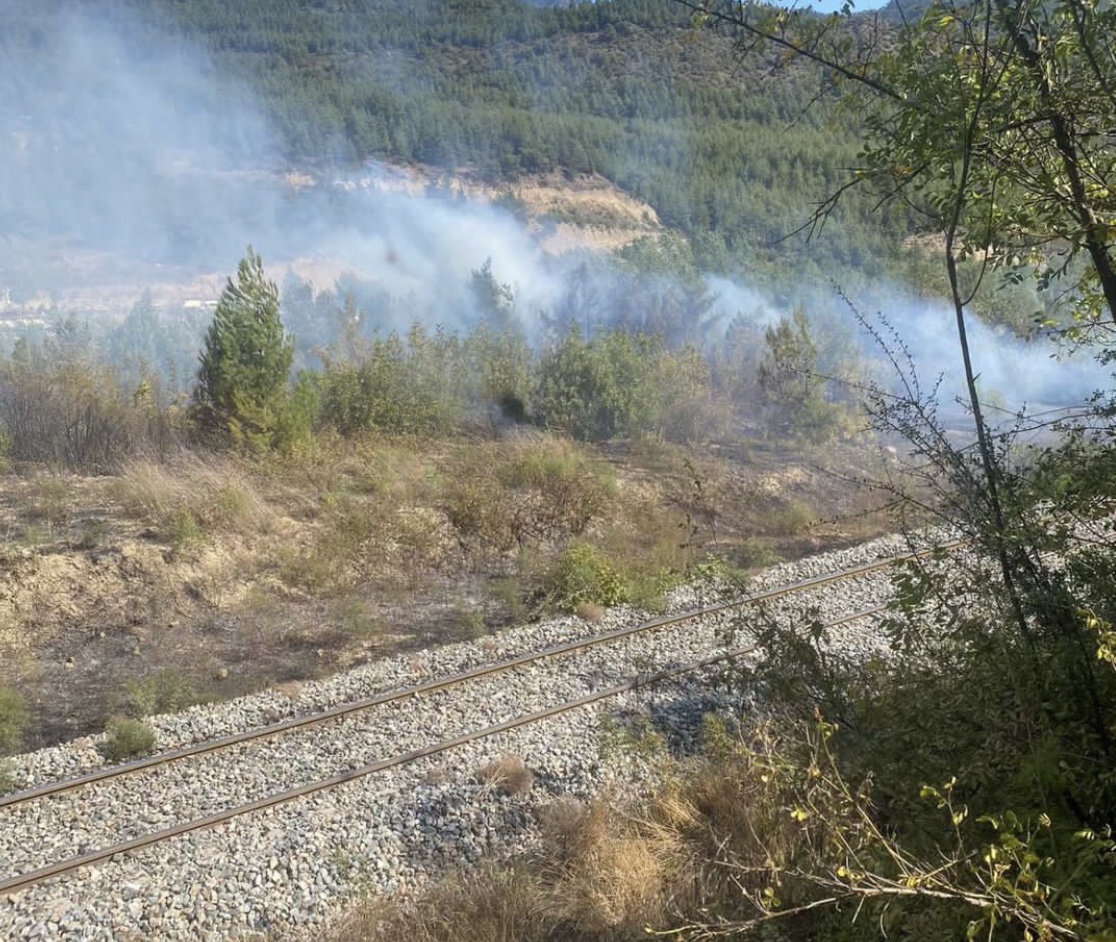 Ödemiş Köyü’nde Çıkan Yangın Orman’a Sıçramadan Söndürüldü