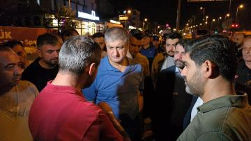 Vali Yavuz Seldem Zarar Gören Bölgede İncelemelerde Bulundu