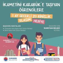 Karabük Belediyesi’nden Üniversite Öğrencilerine Ulaşım Desteği