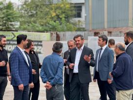 Belediye Başkanı Özkan Çetinkaya Bağ-Essan Sanayi Sitesi Esnafını Ziyaret Etti