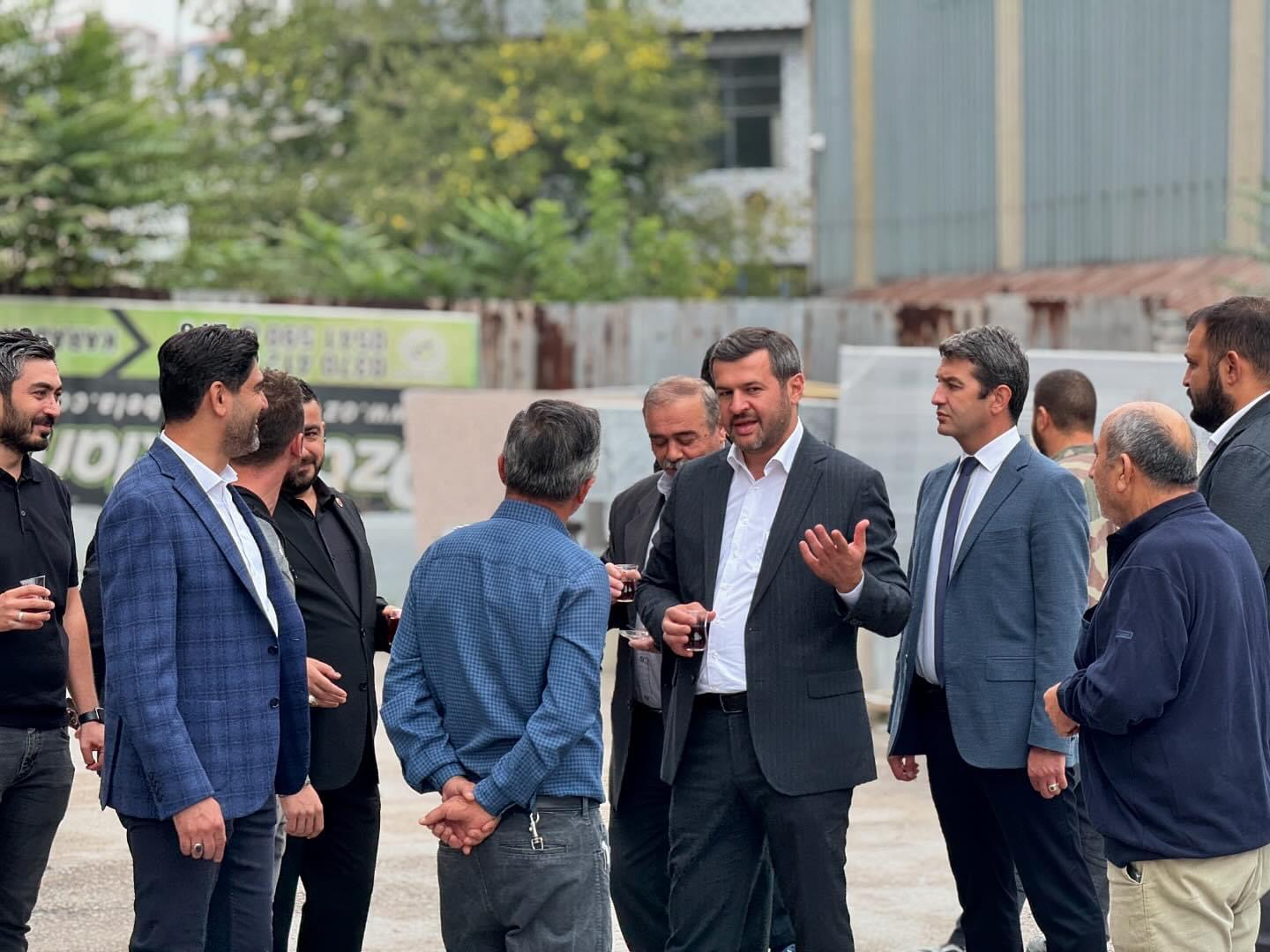 Belediye Başkanı Özkan Çetinkaya Bağ-Essan Sanayi Sitesi Esnafını Ziyaret Etti