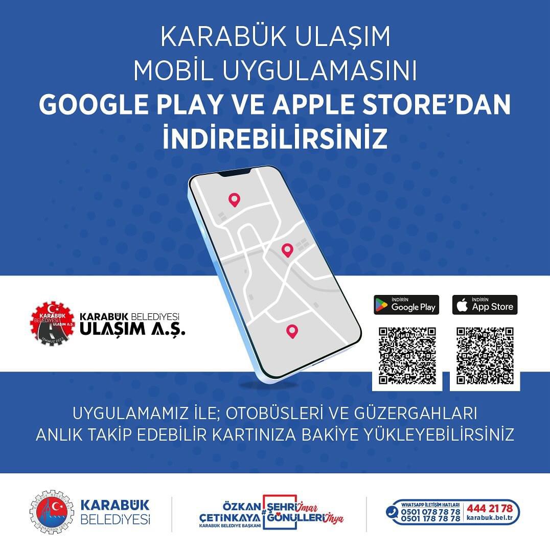 Karabük Ulaşım Mobil Uygulaması İle Ulaşım Daha Kolay