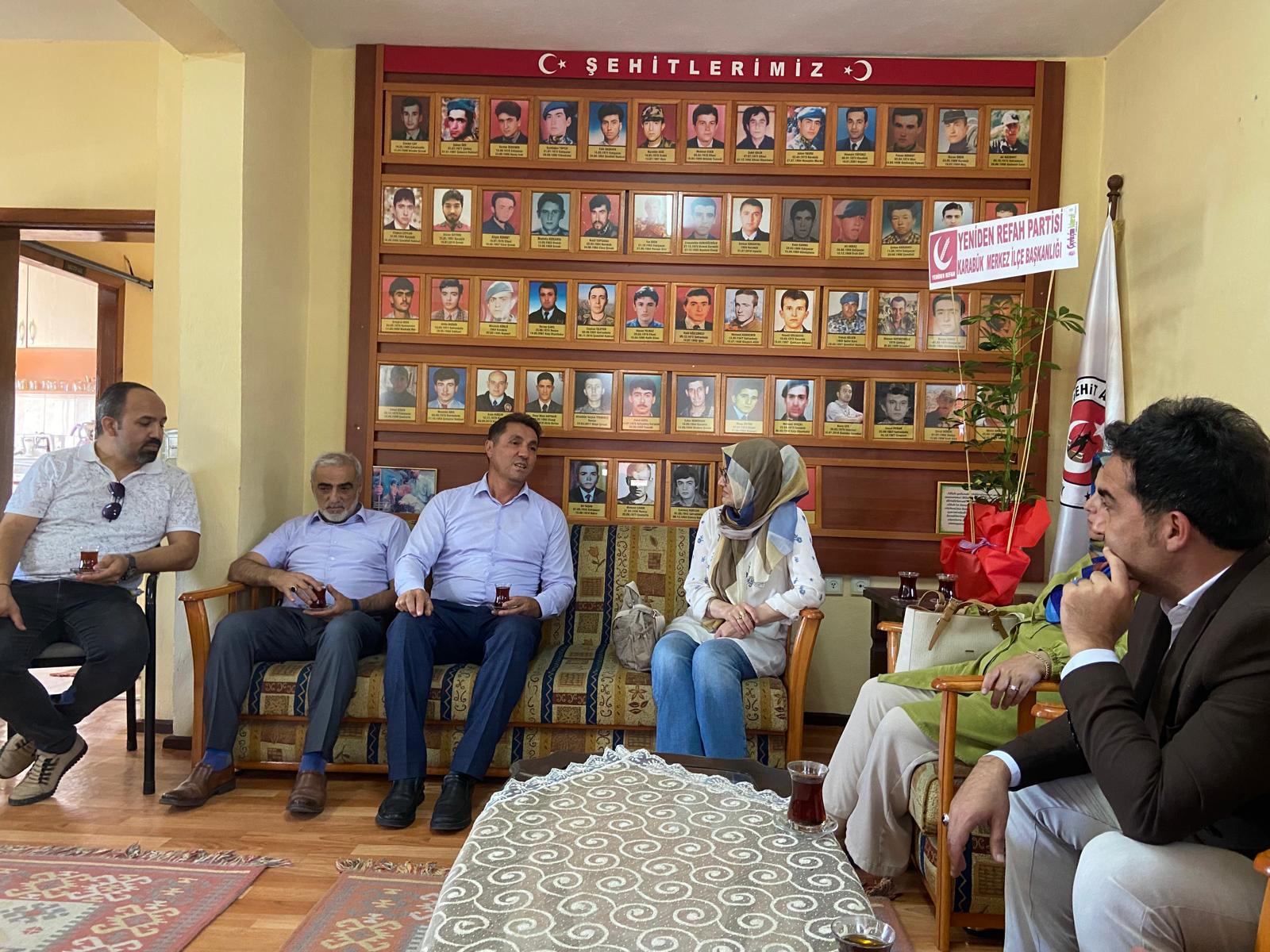 Yeniden Refah Partisi’nden Şehit Aileleri Derneği’ne Ziyaret