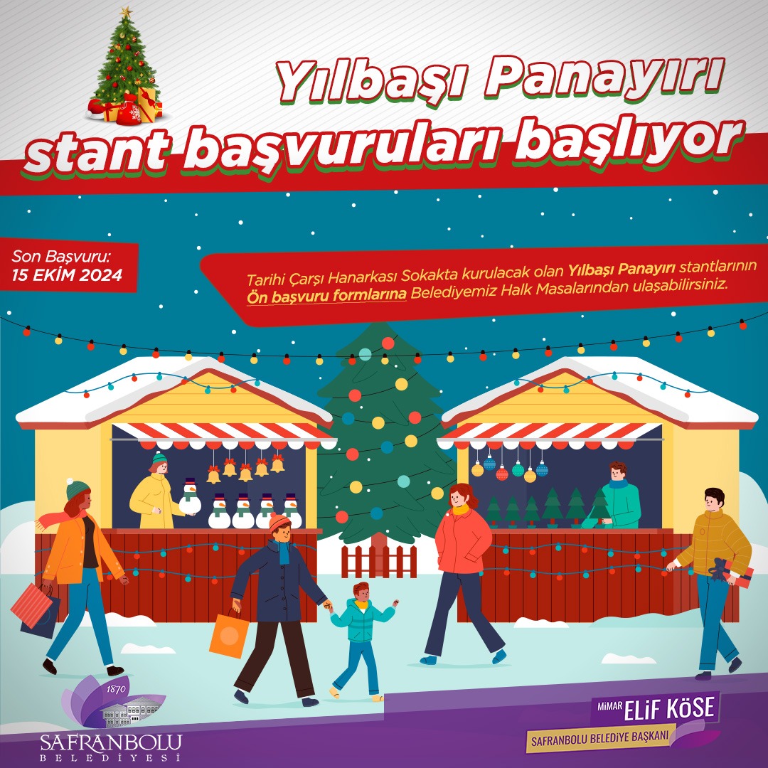 Safranbolu Belediyesi’nden Yılbaşı Panayırı Duyurusu