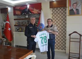 İrfan Topçu Karabük İl Emniyet Müdürü Mehmet Ali Hasan Köse‘yi Ziyaret Etti