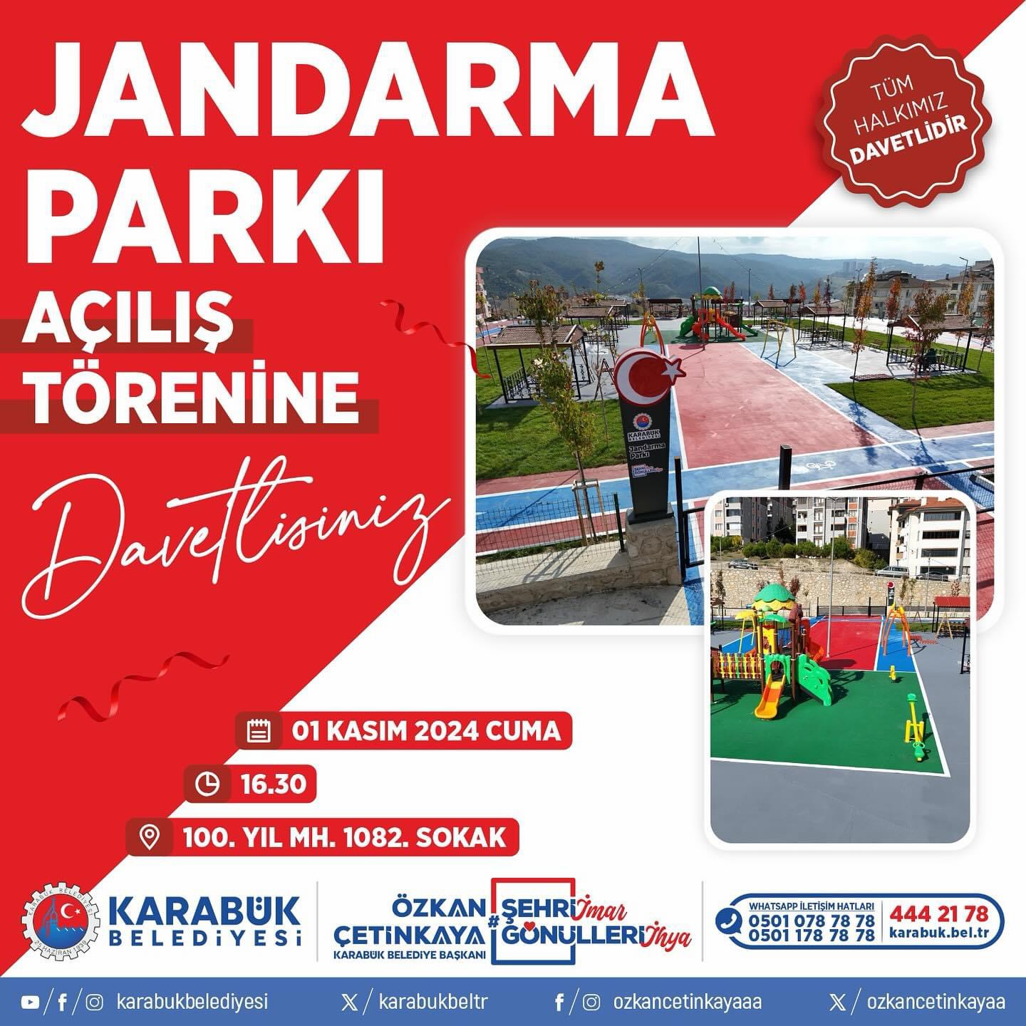 Jandarma Parkı Açılıyor