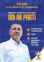 AK Parti Eflani İlçe Kongresi Yarın Yapılacak