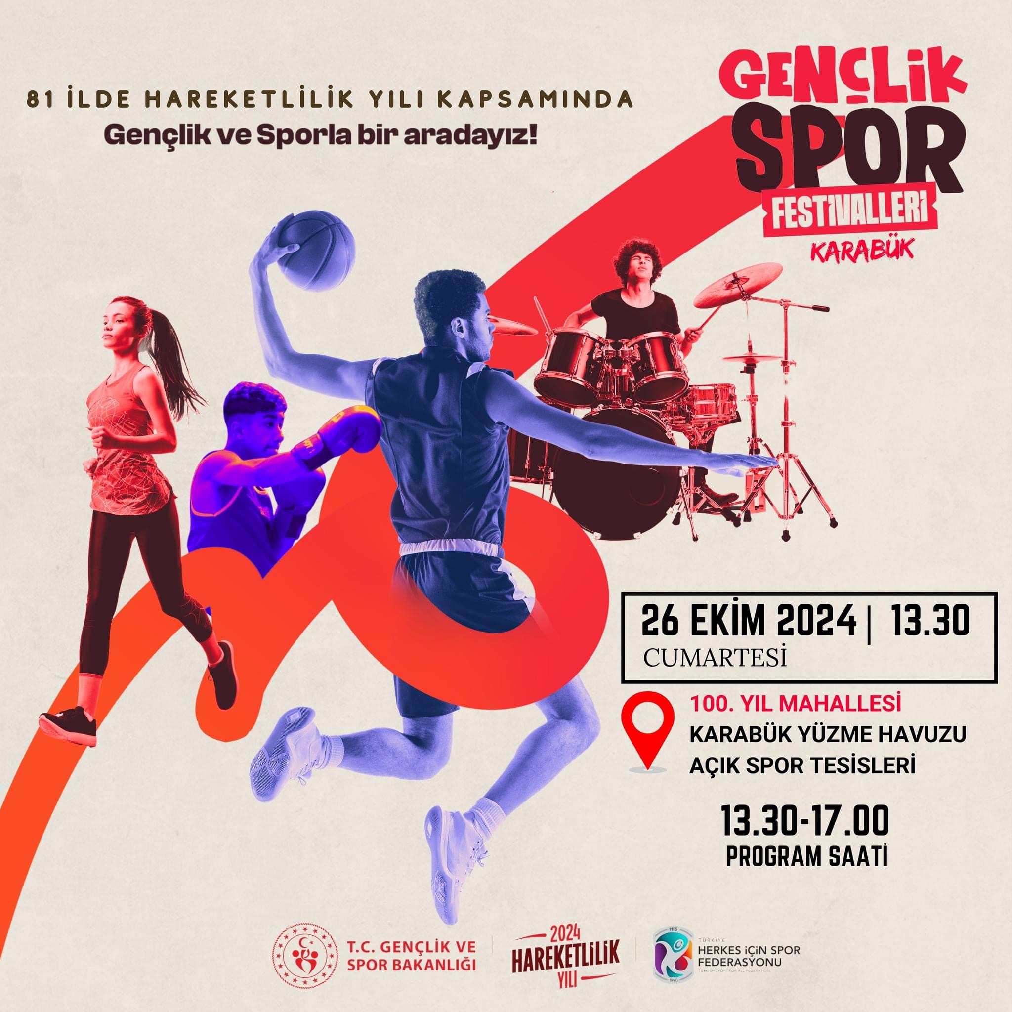 2024 HAREKETLİLİK YILINDA GENÇLİK VE  SPOR FESTİVALİNDE BULUŞUYORUZ