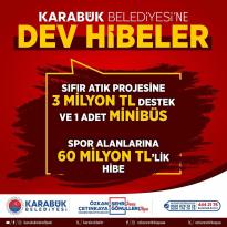 Karabük Belediyesi’ne Dev Hibeler