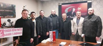 Yeniden Refah Partisi Karabük Teşkilatından Karabük Haber Merkezine Ziyaret