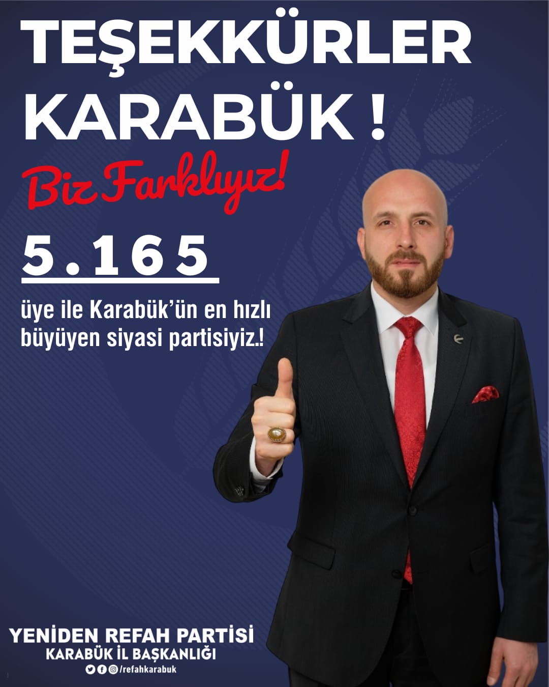 Yeniden Refah Partisi Karabük’te Rekor Üye Sayısıyla Farkını Ortaya Koydu