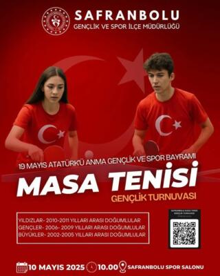 19 Mayıs’ta Safranbolu’da Masa Tenisi Heyecanı