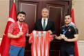 Vali Mustafa Yavuz Dünya ve Avrupa Şampiyonu Karatecileri Makamında Ağırladı